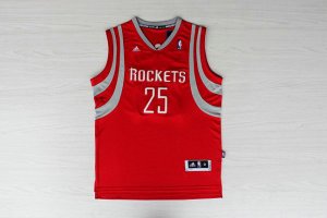 Maillot De Basket Houston Rockets Chandler Parsons 25 Tissus Sportif Fans Edition Rouge